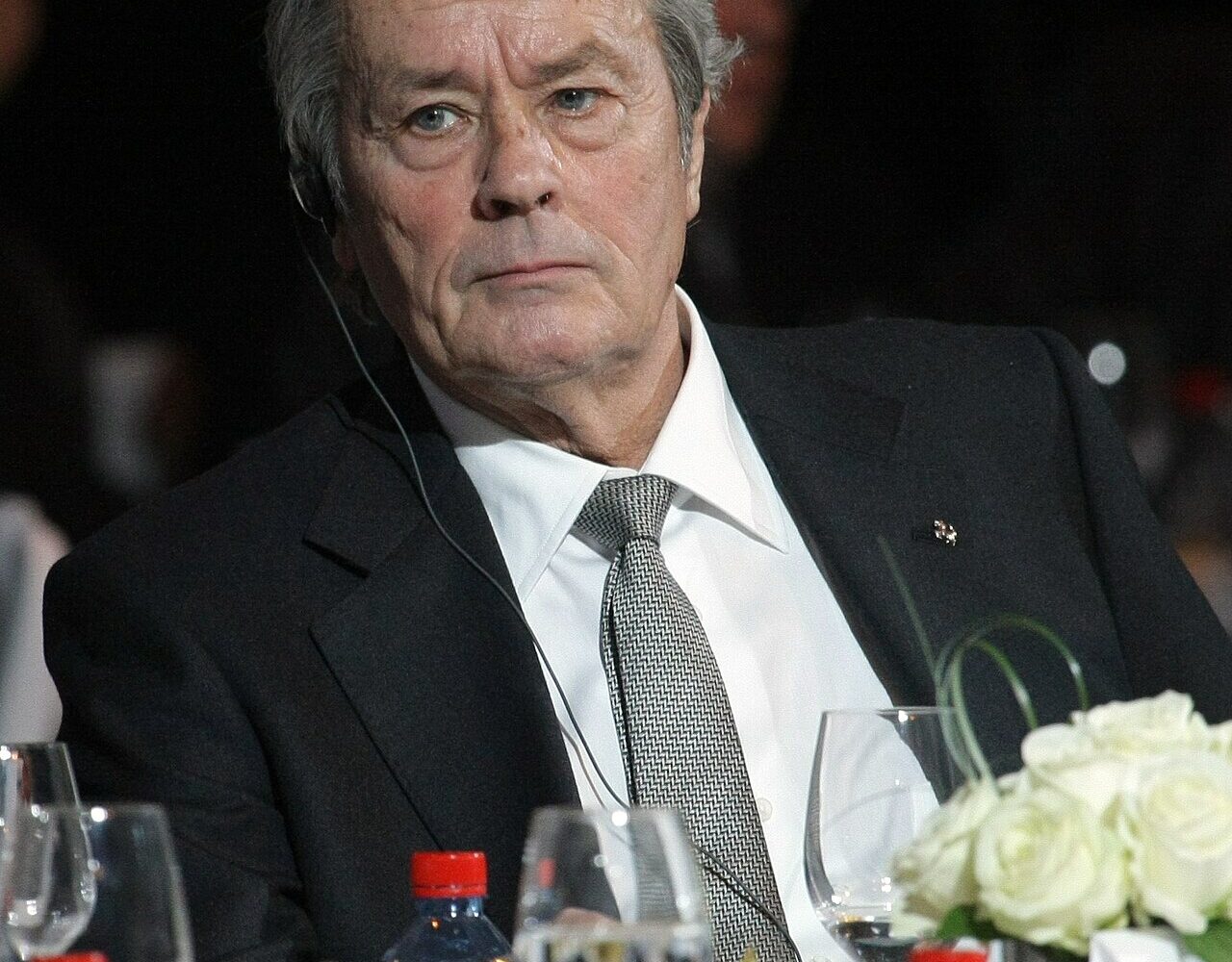 Portrait d'Alain Delon photographié en 2010