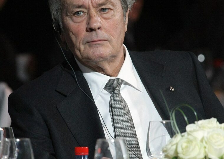 Portrait d'Alain Delon photographié en 2010