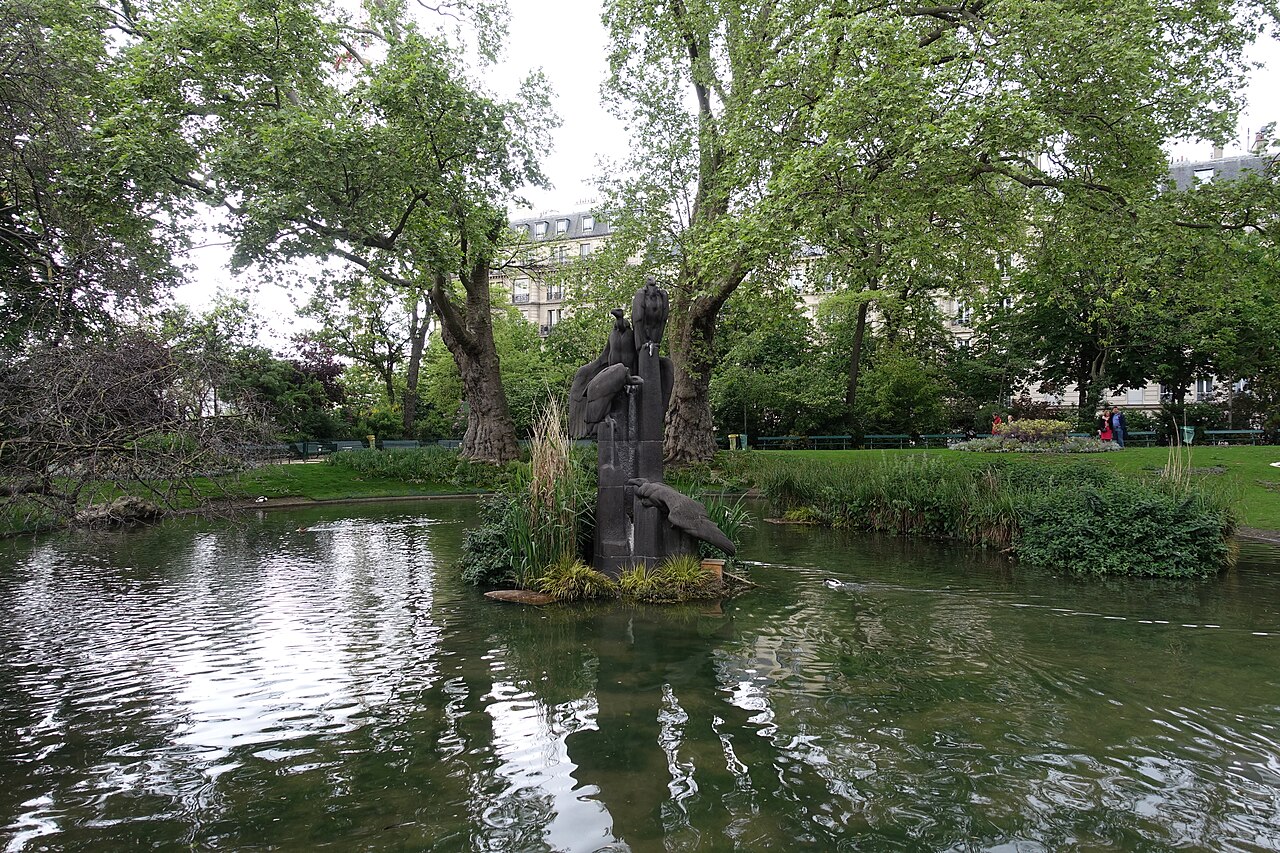 Le square des Batignolles à Paris, dans le 17e arrondissement