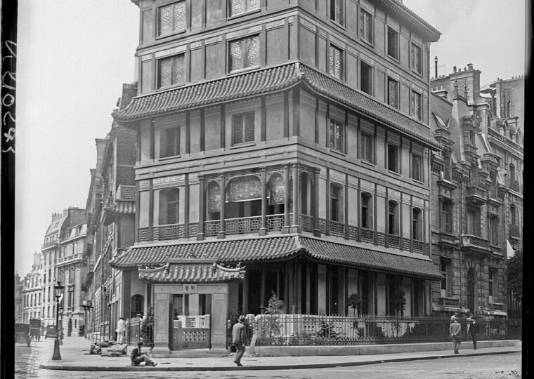 La maison chinoise de C. T. Loo, 48 rue de Courcelles à Paris, photographiée en 1928