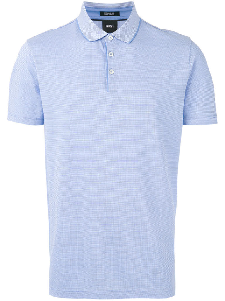 Boss Hugo Boss – short sleeve polo shirt – men – Cotton – L, Blue