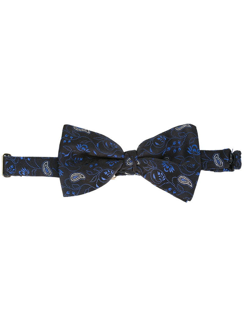 Etro – paisley print bow-tie – men – Silk – One Size, Blue – SECRET ...