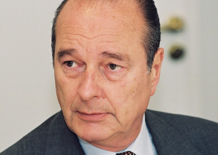 Portrait de Jacques Chirac photographié en 1997