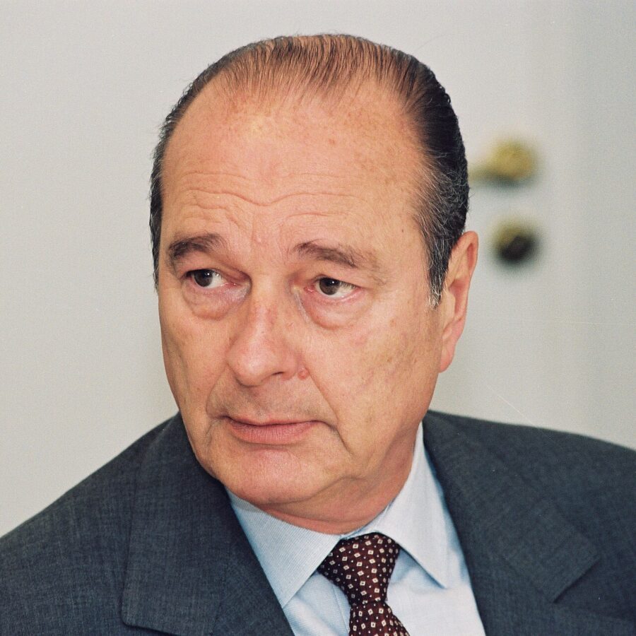 Portrait de Jacques Chirac photographié en 1997