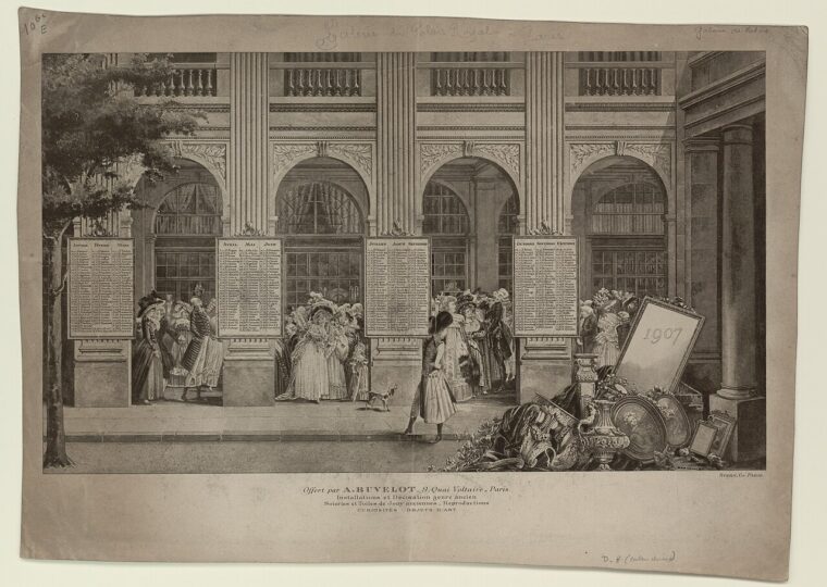 La galerie de Valois au Palais-Royal, où Boucheron ouvrit sa première boutique