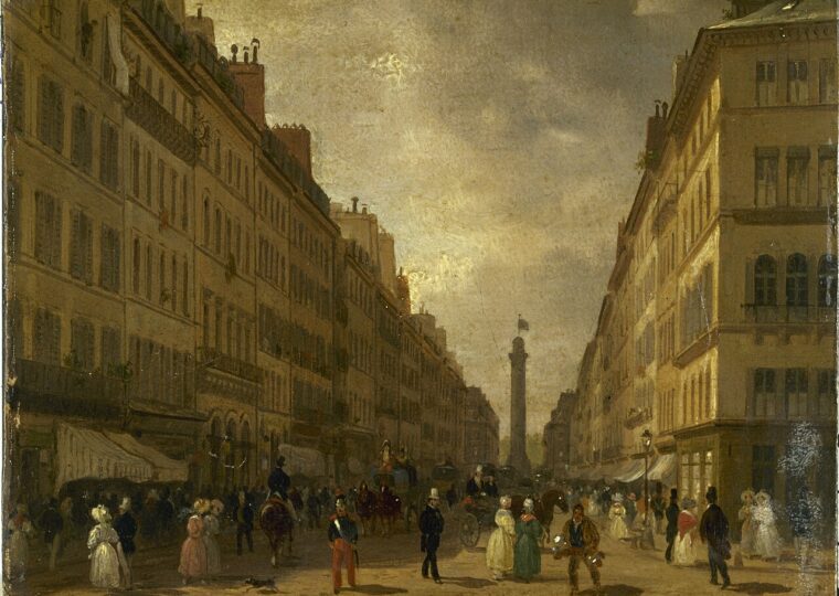 La rue de la Paix à Paris peinte par Giuseppe Canella, où Cartier s'installa en 1899