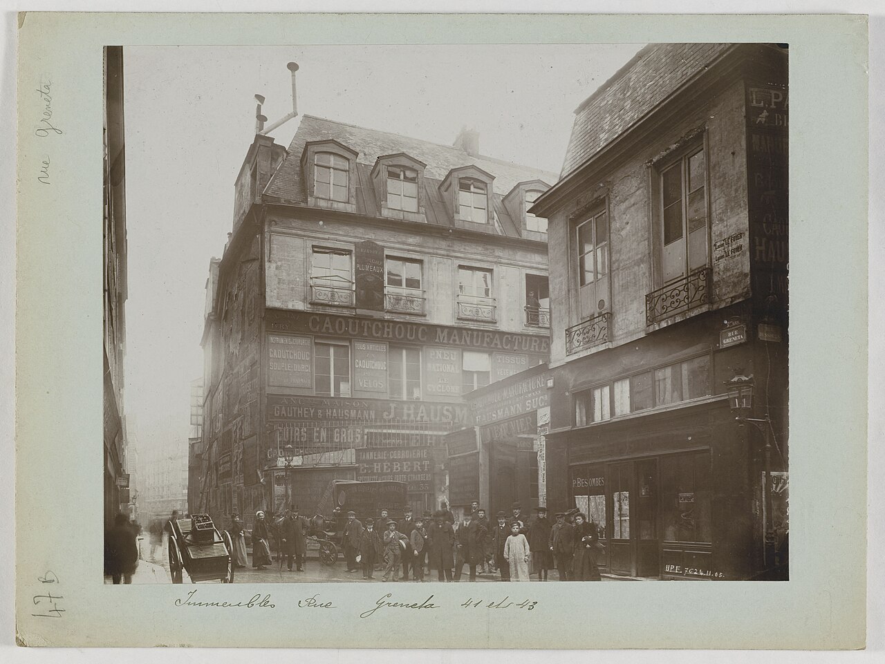 La rue Greneta, dans le 2e arrondissement, berceau de la maison Mauboussin