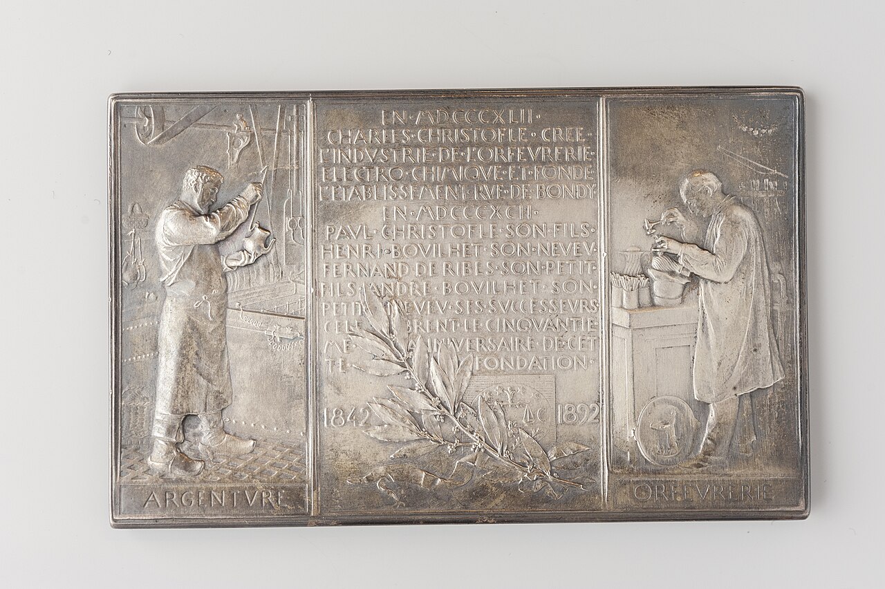 Médaille du cinquantenaire de la fondation de l'usine Christofle, 1892