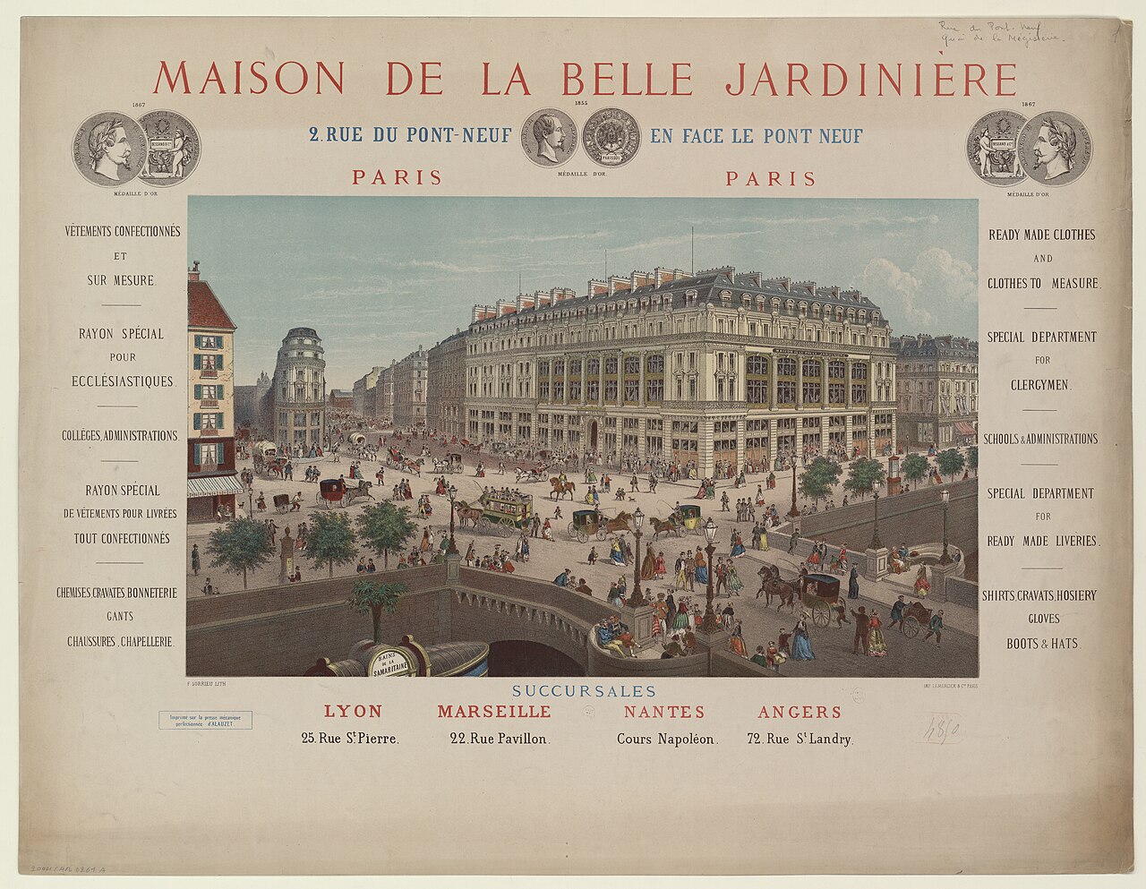 L'ancienne Belle Jardinière, quai de la Mégisserie, devenue LV Dream