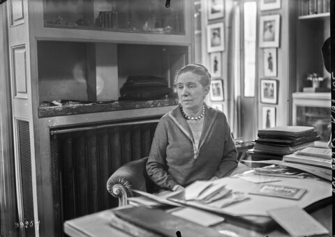 Jeanne Lanvin, fondatrice de la maison, photographiée à Paris