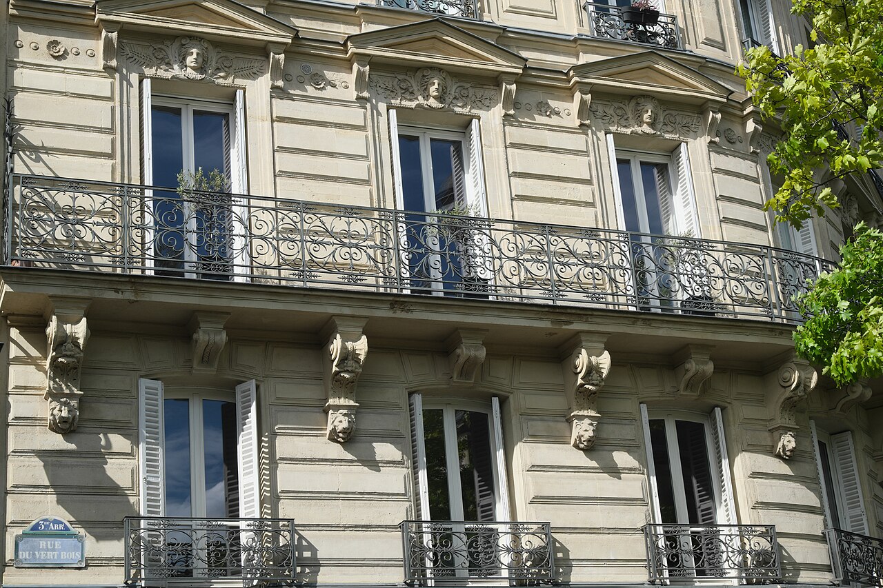 La rue du Vertbois à Paris, où se cache le bistrot Chez l'Ami Louis