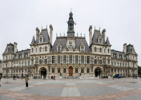 La façade néo-Renaissance de l'Hôtel de Ville de Paris