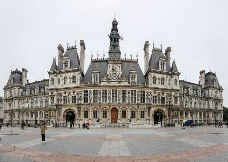 La façade néo-Renaissance de l'Hôtel de Ville de Paris