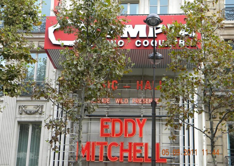 La façade de l'Olympia, boulevard des Capucines