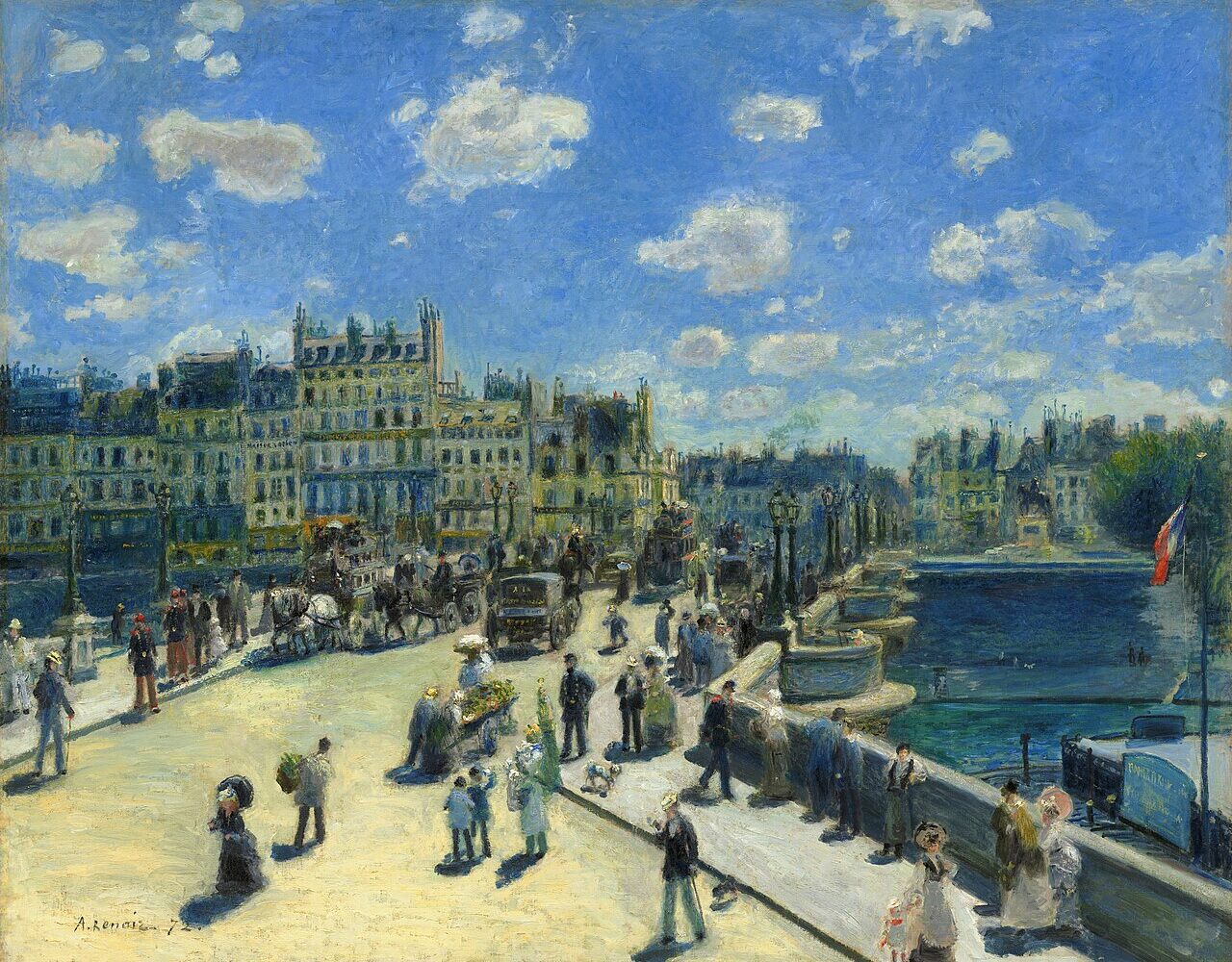 Le Pont-Neuf, tableau de Pierre-Auguste Renoir, 1872