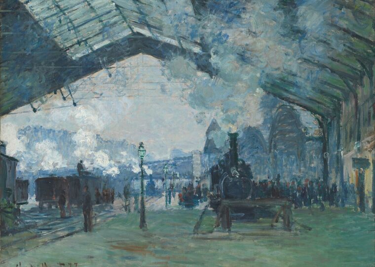La Gare Saint-Lazare, tableau de Claude Monet, 1877