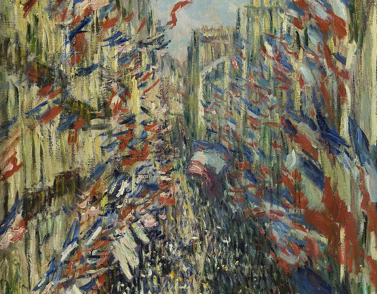 La Rue Montorgueil, fête du 30 juin 1878, tableau de Claude Monet