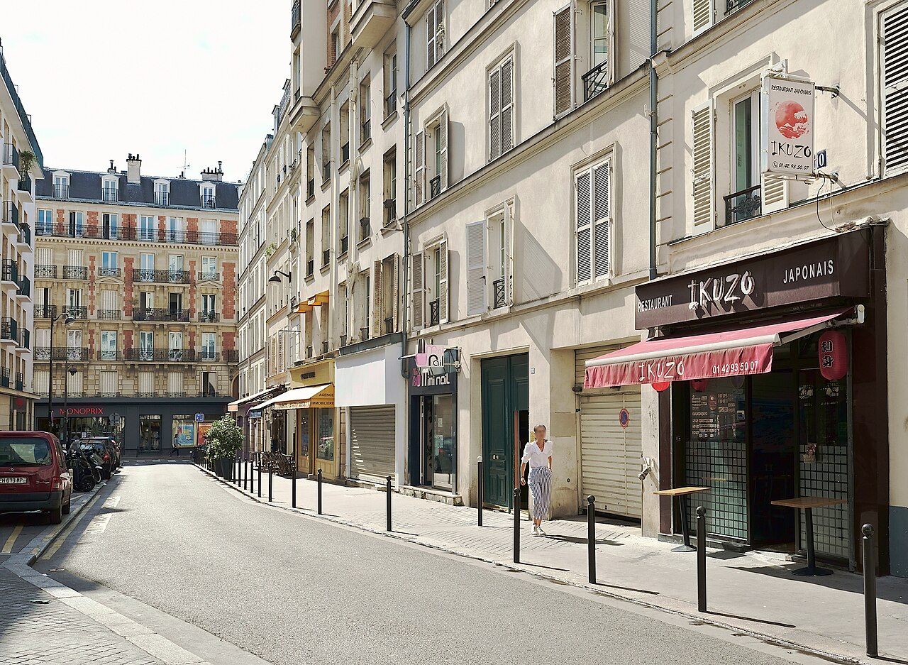 La rue des Dames, aux Batignolles, où se cache la cour de L'Eldorado