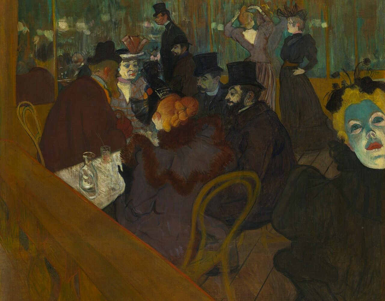 Au Moulin Rouge, tableau d'Henri de Toulouse-Lautrec, 1892