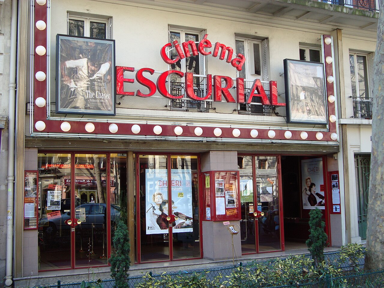 Le cinéma L'Escurial, boulevard de Port-Royal à Paris