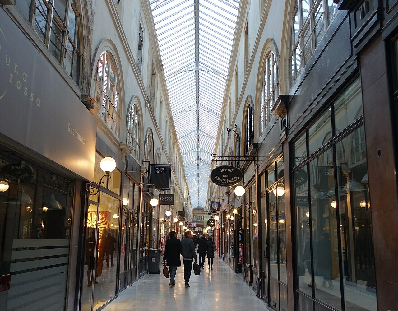 Le passage Choiseul à Paris, l'un des plus longs de la capitale