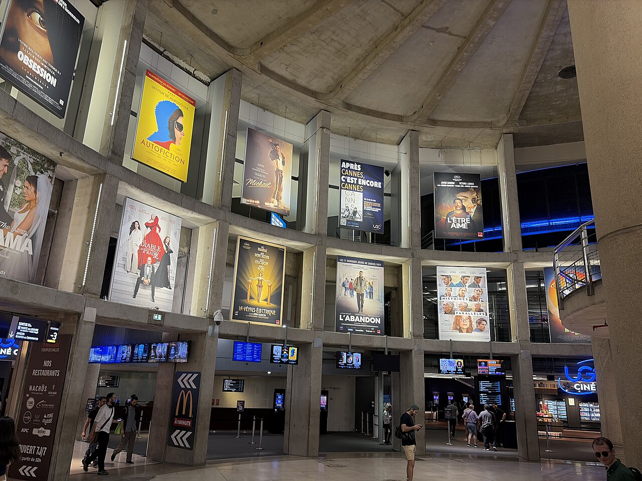 L'entrée du multiplexe UGC Ciné Cité, au Forum des Halles