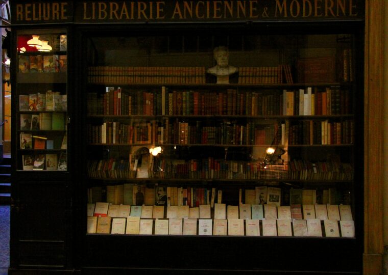 La librairie Jousseaume sous la galerie Vivienne