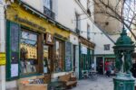 La devanture verte de Shakespeare and Company