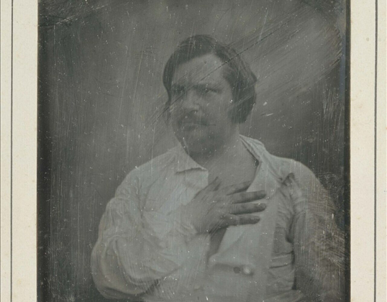 Honoré de Balzac, daguerréotype de Louis-Auguste Bisson, 1842