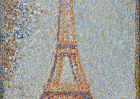 La Tour Eiffel, tableau pointilliste de Georges Seurat, vers 1889