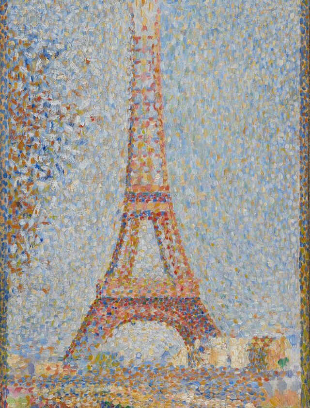 La Tour Eiffel, tableau pointilliste de Georges Seurat, vers 1889