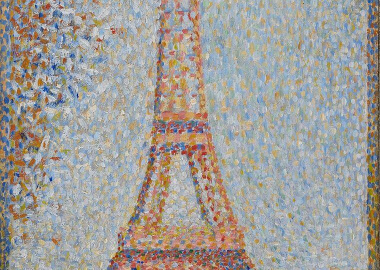 La Tour Eiffel, tableau pointilliste de Georges Seurat, vers 1889