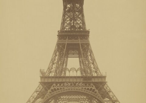 La tour Eiffel en construction en 1888, photographie de Louis-Émile Durandelle
