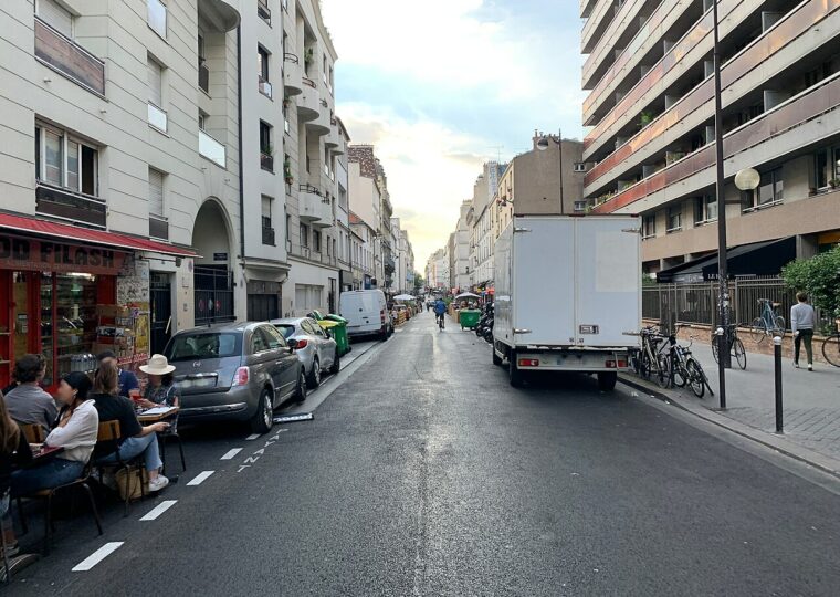 Le haut de la rue Oberkampf, territoire du café Fauna