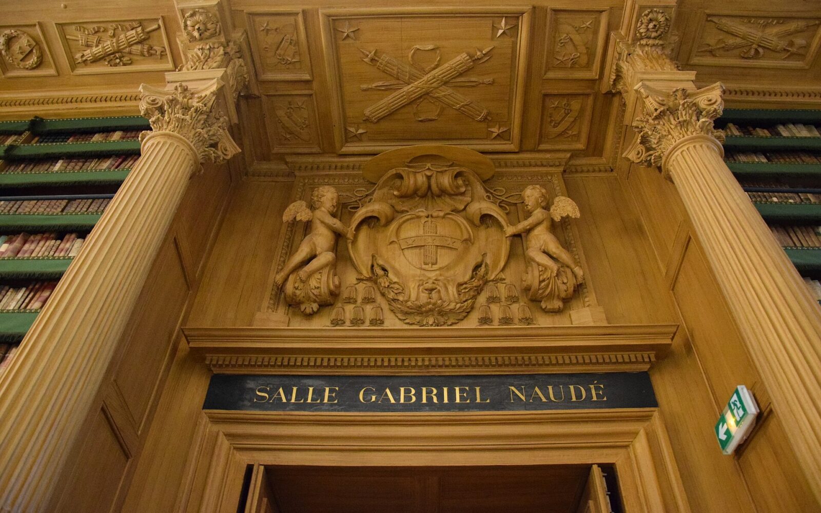 La salle de lecture de la bibliothèque Mazarine