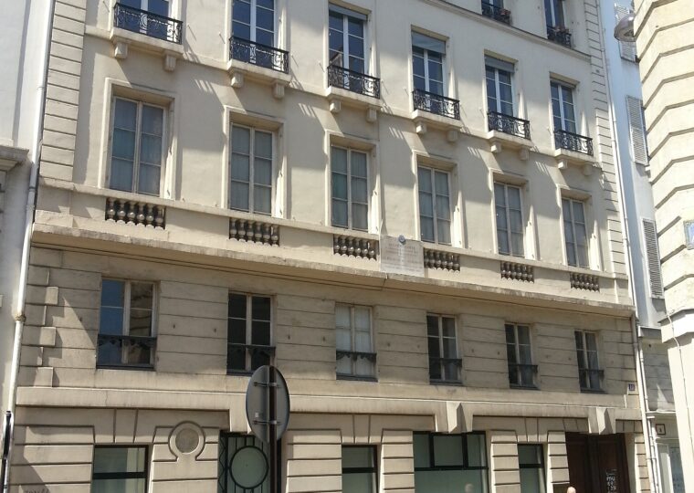 L'immeuble du 10 rue Monsieur-le-Prince, où vécut Auguste Comte