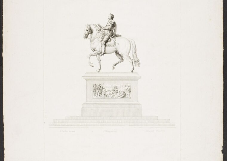 La statue équestre d'Henri IV sur le terre-plein du Pont Neuf
